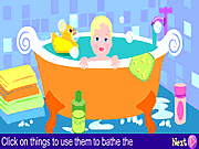 Click to Play Baby Bathing