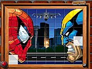 Click to Play Sort My Tiles Spiderman and Wolverine