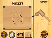 Click to Play Wood Carving Mickey