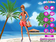 Click to Play Sweet Hispanic Girl On The Beach Dress Up