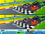 Click to Play Racing Cartoon Differences