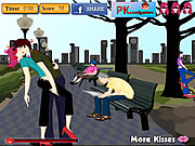 Click to Play Outdoor Kissing