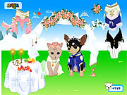 Click to Play Pet Wedding Dress up